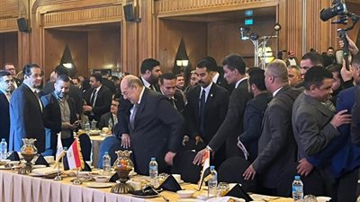 المستشار عبد الوهاب عبد الرازق فى حفل إفطار حزب مستقبل وطني