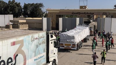 استمرار إنفاذ المساعدات عبر منفذ رفح خلال عيد الفطر
