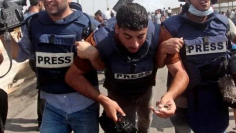 إصابة عدد من الصحفيين في قطاع غزة