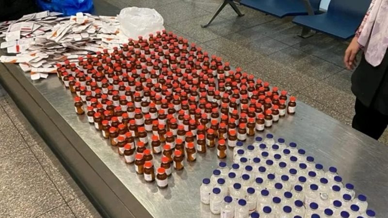 مضبوطات جمارك مطار القاهرة