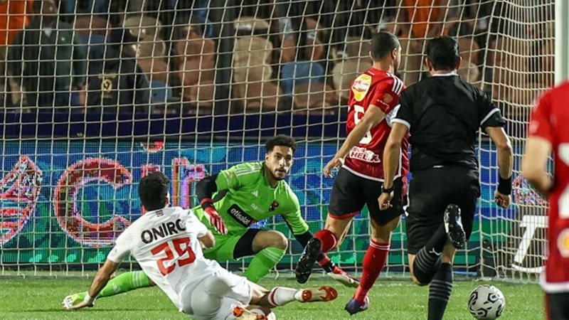 لقطة من مباراة الاهلي والزمالك