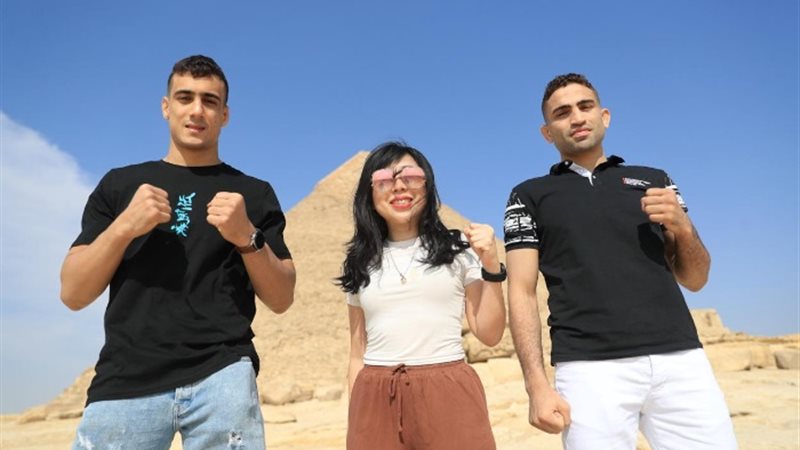 البطلان المصريان إسلام رضا وأحمد طارق