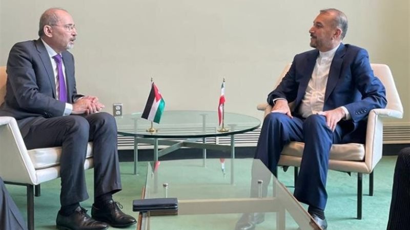 وزير الخارجية الأردني ونظيره الإيراني