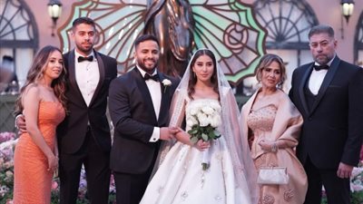 مصطفى قمر وبوسي وعصام كاريكا أبرز الحاضرين في حفل نجل محمد فؤاد (صور)
