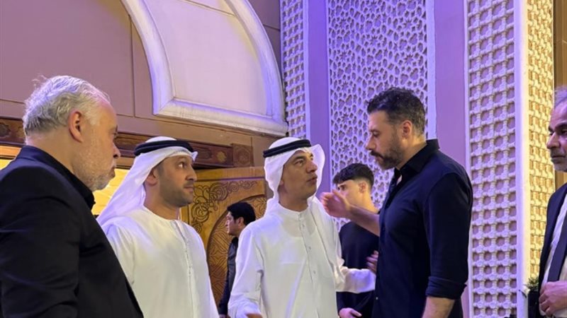 أحمد السعدني وأشرف زكي في استقبال وفد الشارقة