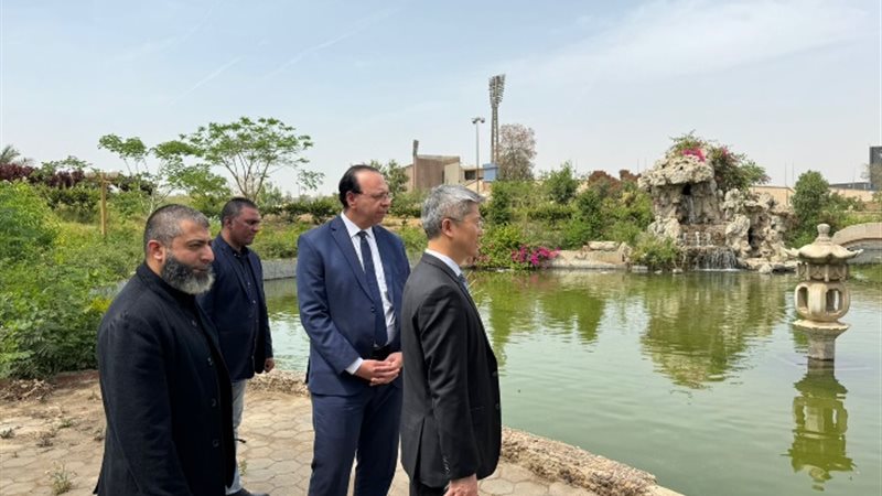 جانب من زيارة الوفد الصيني