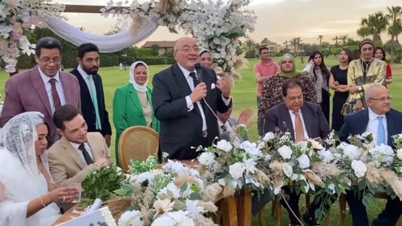 عقد قرأن ابنة الدكتور حسام الموافى