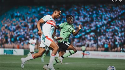 الزمالك يتقدم على دريمز بهدفين بالشوط الأول ويضع قدما بنهائي الكونفدرالية