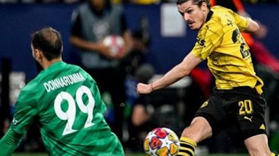 دورتموند يتفوق 1-0 علي باريس والحسم فى حديقة الأمراء  (فيديو)