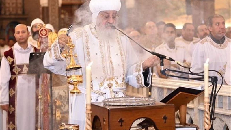 البابا تواضروس الثاني من صلوات خميس العهد