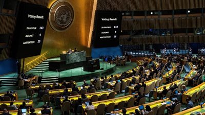 143 دولة تؤيد العضوية الكاملة لفلسطين بالأمم المتحدة