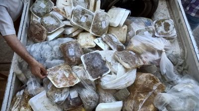ضبط 342 كيلو لحوم ودجاج غير صالحة للاستهلاك الآدمي بدمياط