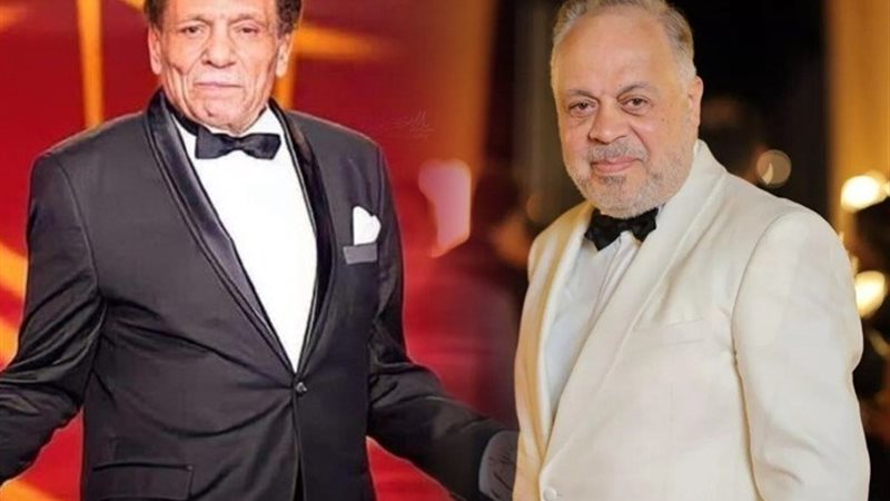 الفنان عادل إمام وأشرف زكي