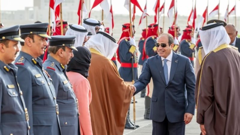 الرئيس عبد الفتاح السيسي من العاصمة البحرينية