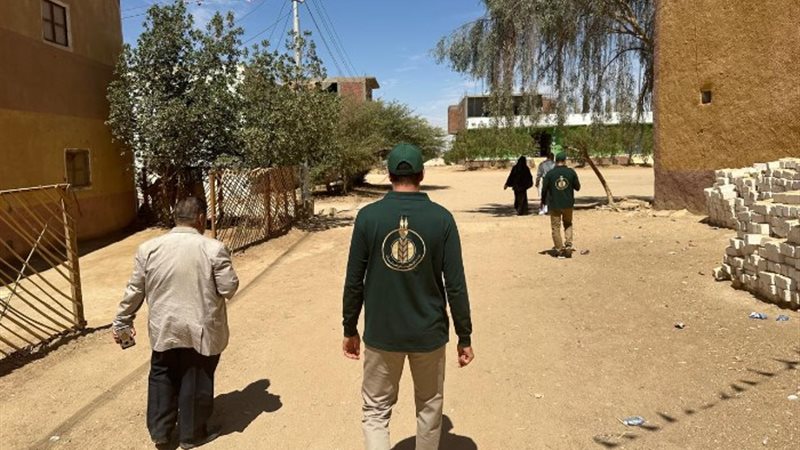 مسح شامل لأربع قرى أولى بالرعاية