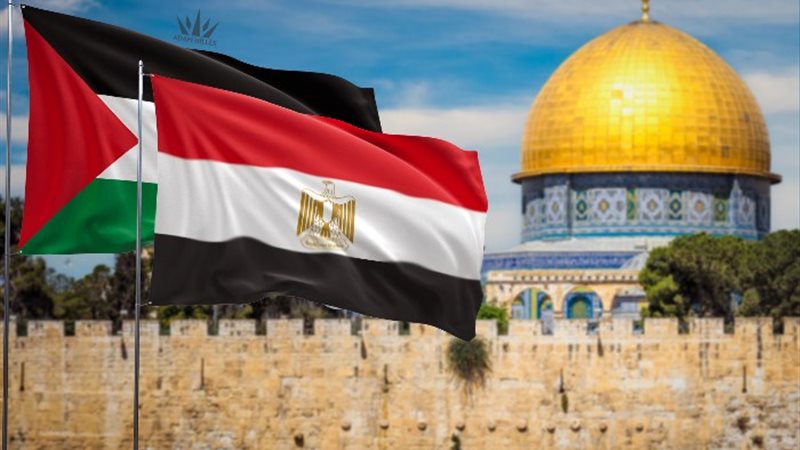 علم مصر وفلسطين