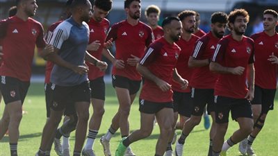 الأهلي والترجي، المارد الأحمر يختتم تدريباته استعدادًا لمباراة بطل تونس
