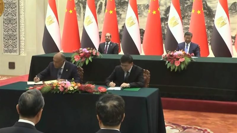الرئيس السيسي ونظيره الصيني