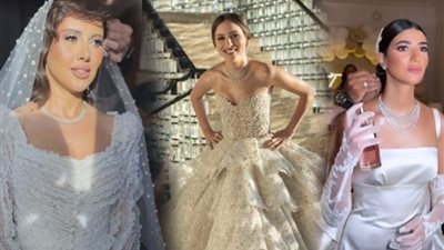 أخرهم جميلة عوض، أبرز نجمات الوسط الفني بفستان الفرح في يونيو