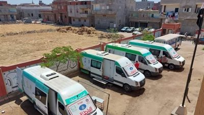 1099 مواطنا تلقوا خدمات الكشف والعلاج بالمجان بعزبة جابر بدمياط