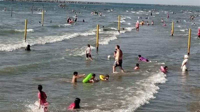 شواطئ مدينة رأس البر اليوم
