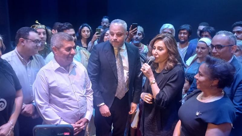 وزيرة الثقافة وتامر عبد المنعم