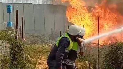 جيش الاحتلال يُشعل جنوب لبنان وسوريا بعدد من الحرائق