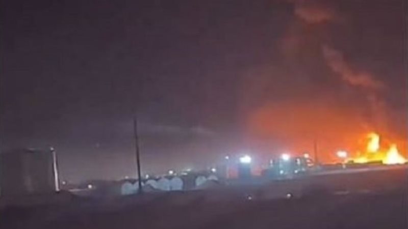 حريق في مصفاة نفط على طريق أربيل