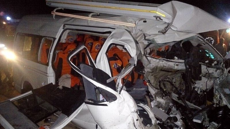 انقلاب ميكروباص _ أرشيفية