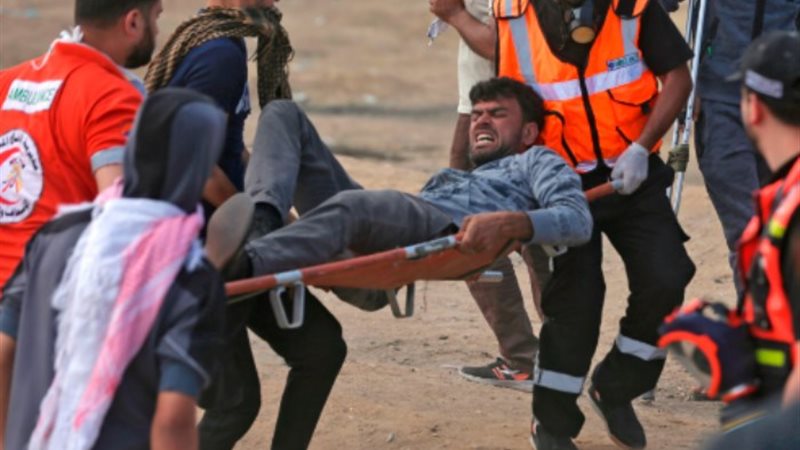 صورة أرشيفية -إصابة فلسطيني