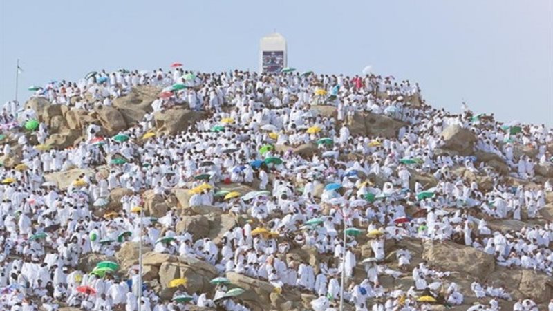 الحجيج على جبل عرفات