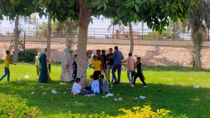 حدائق الري والمركز الثقافي الإفريقي والنصب التذكاري بالسد ا
