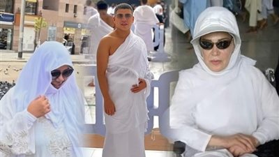 فنانون أتموا فريضة الحج، صفية العمري على كرسي متحرك وحمادة هلال بالجلباب