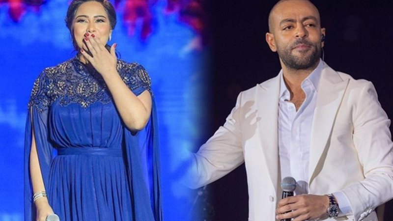 شيرين عبد الوهاب وتامر عاشور
