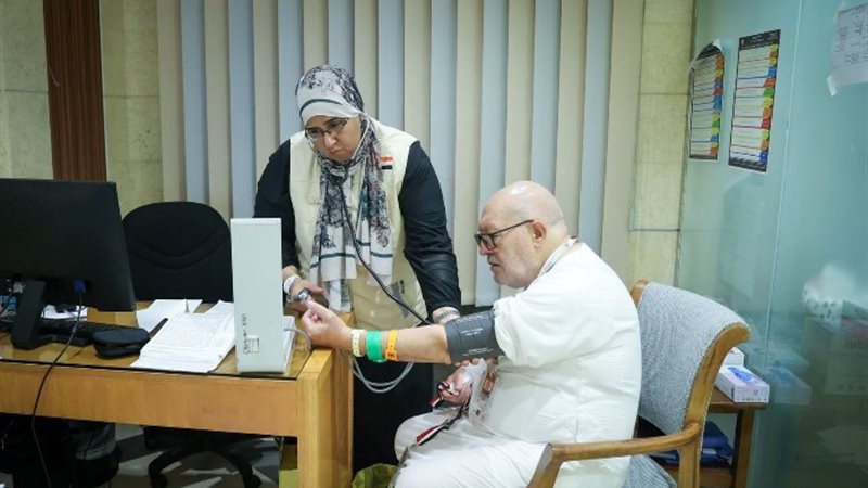 جانب من فعاليات البعثة الطبية للحج