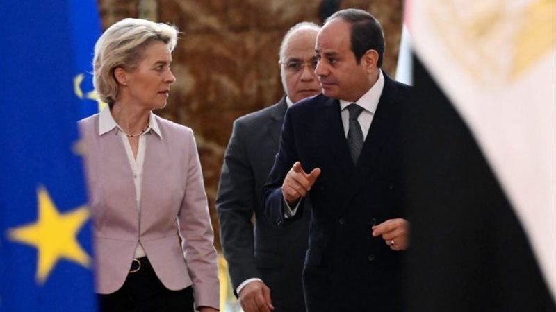 السيسي ورئيسة المفوضية الأوروبية