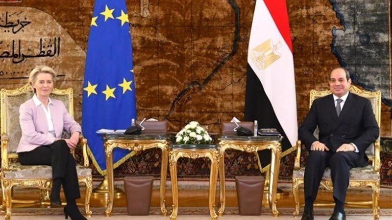 الرئيس عبد الفتاح السيسي ورئيسة مفوضية الاتحاد الأوروبي