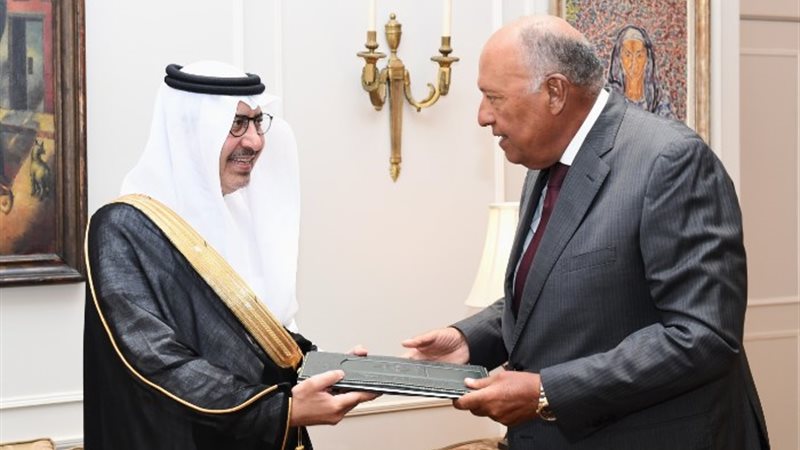 السفير السعودي لدى القاهرة يسلم أوراق اعتماده