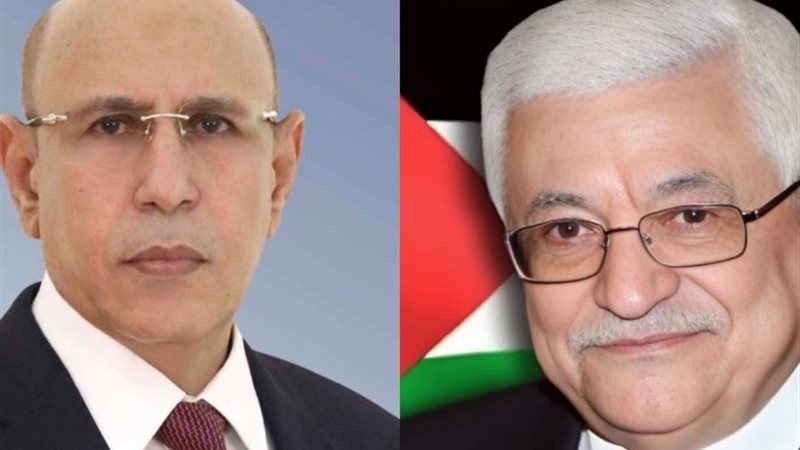 الرئيس الفلسطيني ونظيره الموريتاني