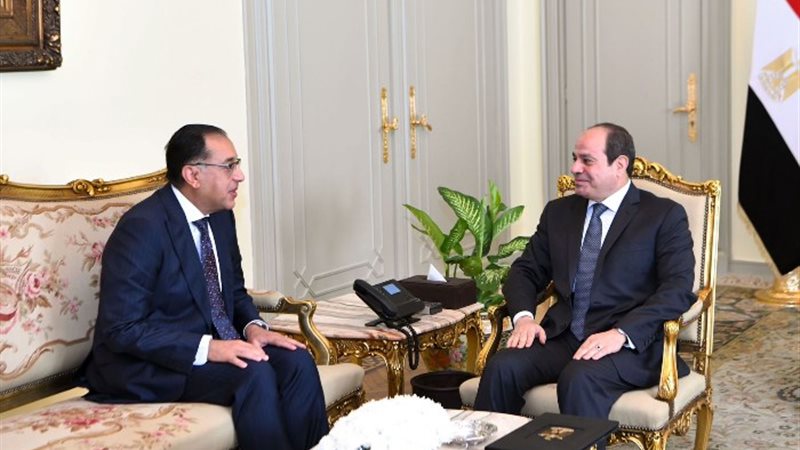 الرئيس السيسي والدكتور مصطفى مدبولي- أرشيفية