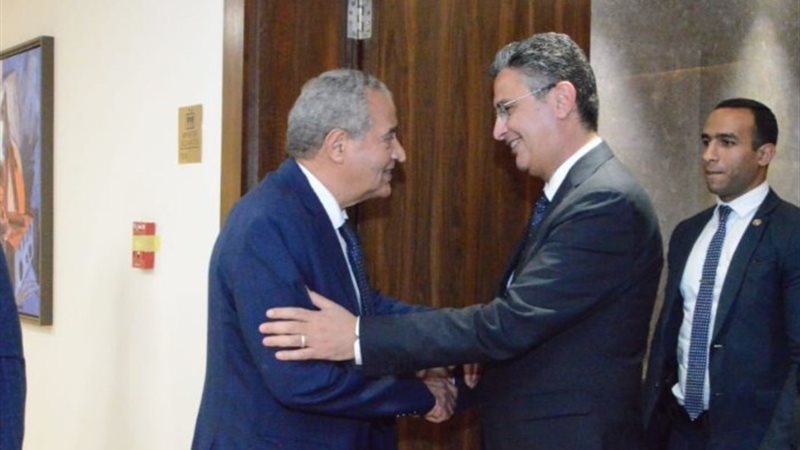 الدكتور علي المصيلحي يتسقبل وزير التموين الجديد