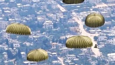 إسقاط مساعدات غذائية سعودية على قطاع غزة