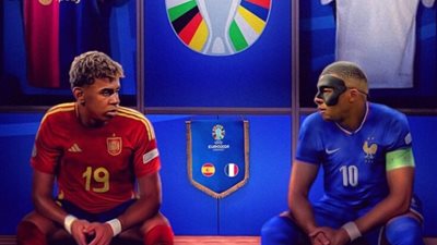 الموعد والقنوات النافلة لمباراة إسبانيا وفرنسا في نصف نهائي اليورو 2024